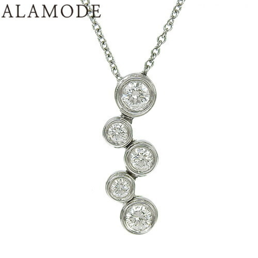 TIFFANY Co Bubble Necklace Diamonds Platinum Set Silver